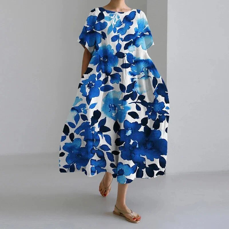 Gianna™ - Bohemian Floral Print Dress