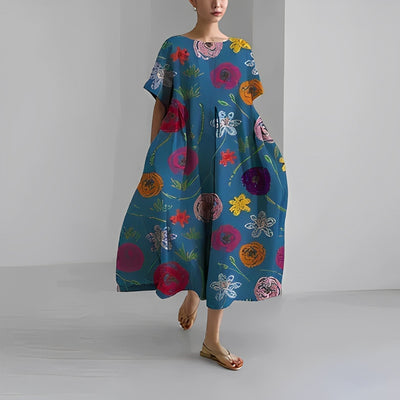 Gianna™ - Bohemian Floral Print Dress