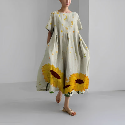 Gianna™ - Bohemian Floral Print Dress