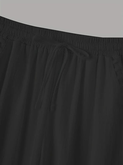 Vilma™ - Contrast Trim Cropped Pants