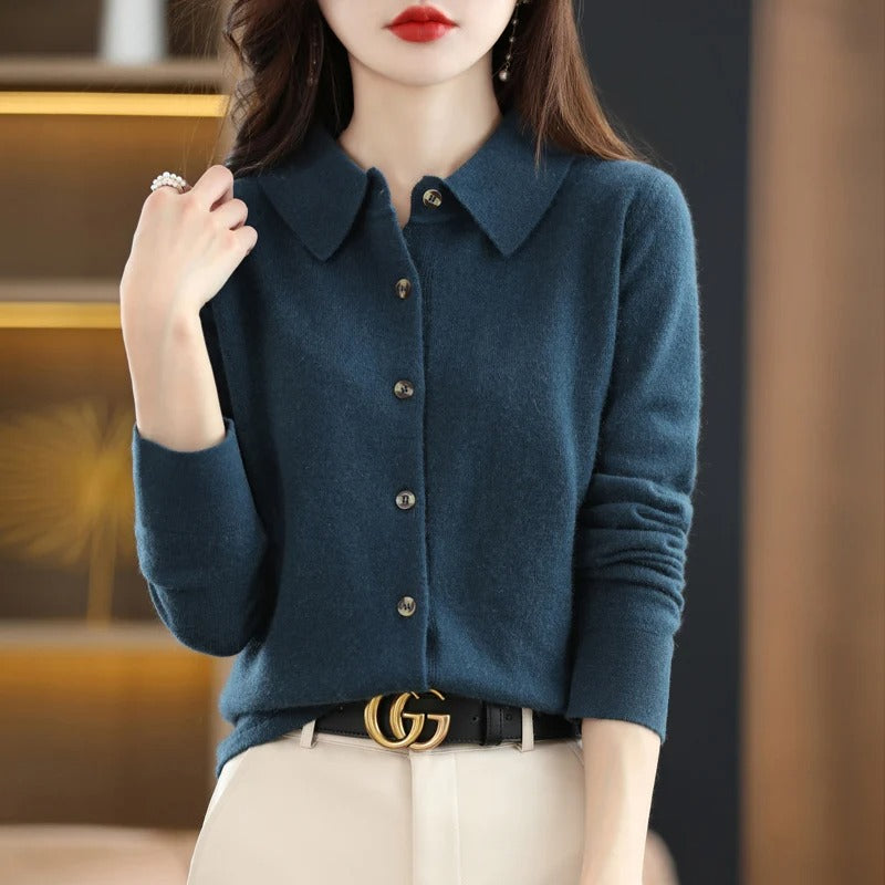 Ofella™ - Cashmere Button-Up Cardigan
