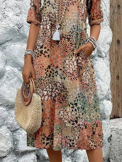 Hanzel™ - Vibrant Mid Length Dress