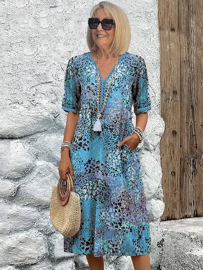 Hanzel™ - Vibrant Mid Length Dress