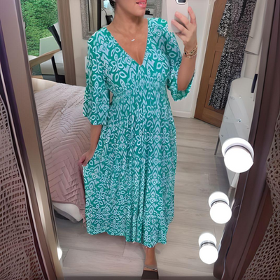 Quinn™ - Boho Printed Dress