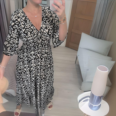 Quinn™ - Boho Printed Dress