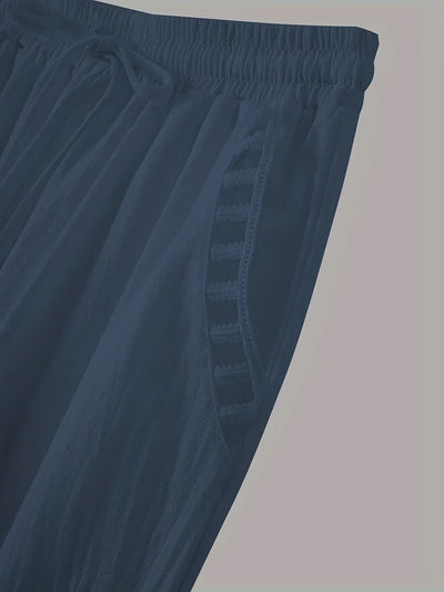Vilma™ - Contrast Trim Cropped Pants