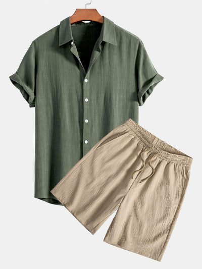 Dashiell™ - Button-Up Shirt and Shorts Set