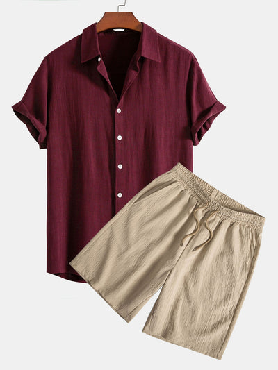 Dashiell™ - Button-Up Shirt and Shorts Set