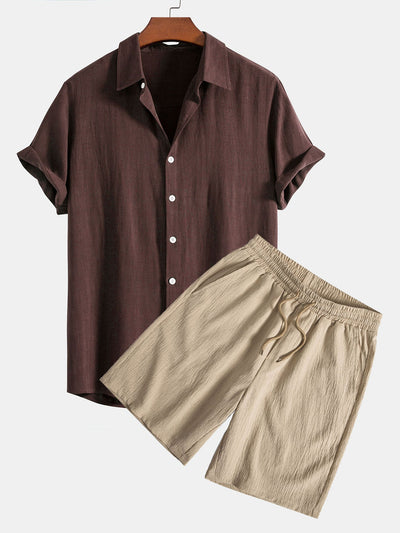 Dashiell™ - Button-Up Shirt and Shorts Set