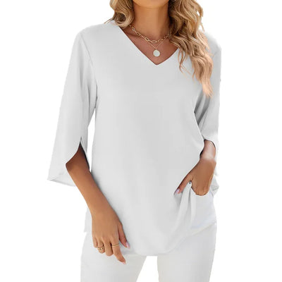 Vickie™ - Blouse with V-Neck
