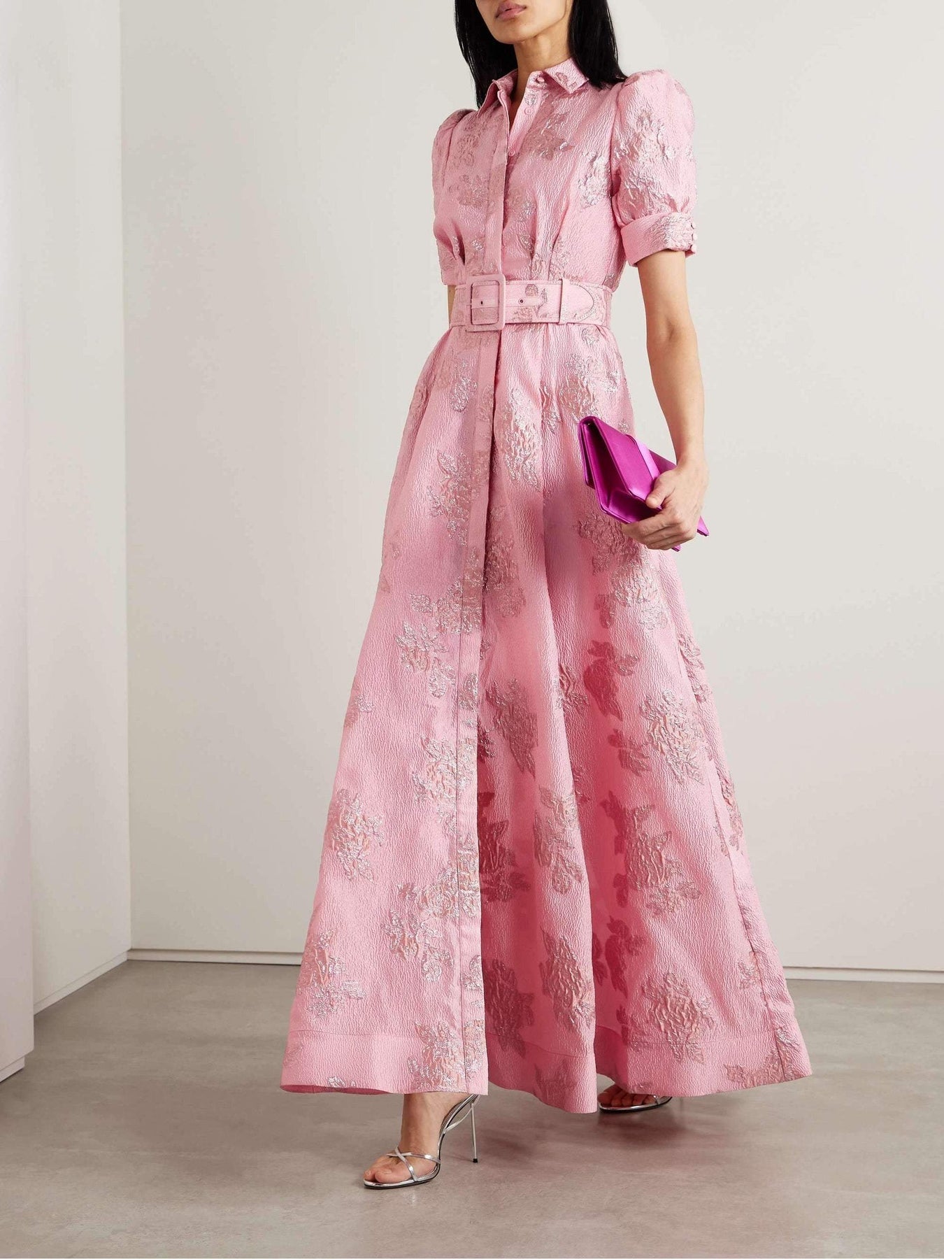 Amanda™ - Short Puff Sleeves Dress