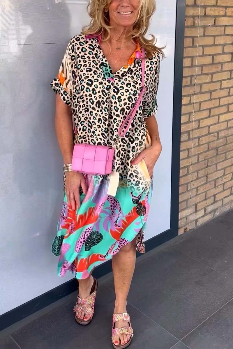 Lillian™ - Leopard Print Dress