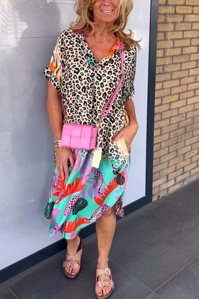 Lillian™ - Leopard Print Dress