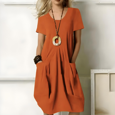 Stephanie™ - Elegant Dress With Tummy Coverage